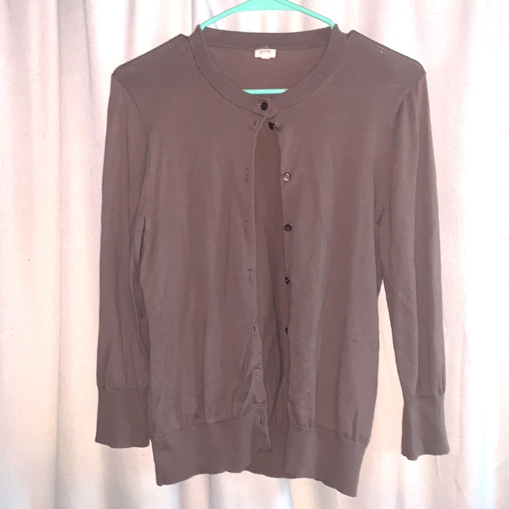 Light brown J. Crew cardigan M